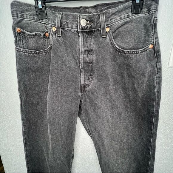 LEVI'S 501 '93 Relaxed Original Stonewash Faded Black Men’s Jeans Sz 30X30 - Picture 4 of 11